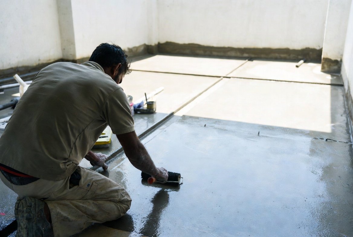Waterproofing and sealing on Singapore HDB or condominium balcony